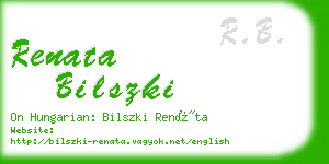 renata bilszki business card